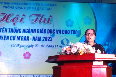 Khai mạc Hội thi văn nghệ truyền thống ngành GDĐT huyện Cư M’gar năm 2023
