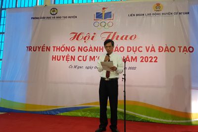 Khai mạc hội thao truyền thống ngành giáo dục huyện Cư M’gar năm 2022